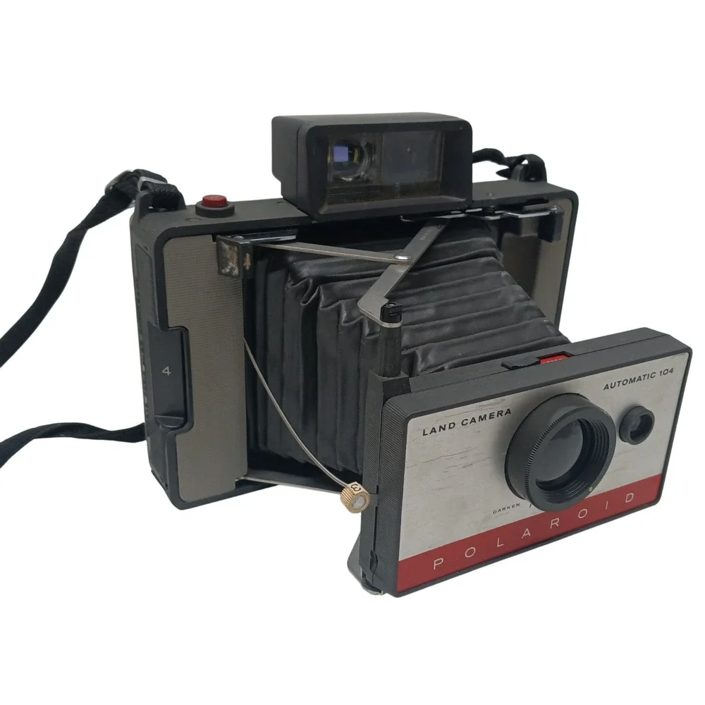 POLAROID Automatic 104 LAND CAMERA w/ Manual & Original Box, VINTAGE‎